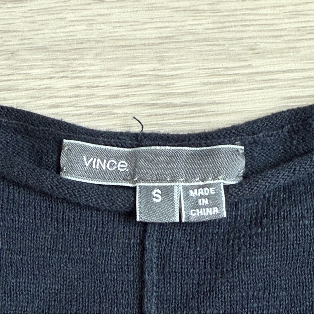 Vince Navy Blue Long Sleeve Pullover Sweater - Size Small - Picture 3 of 5